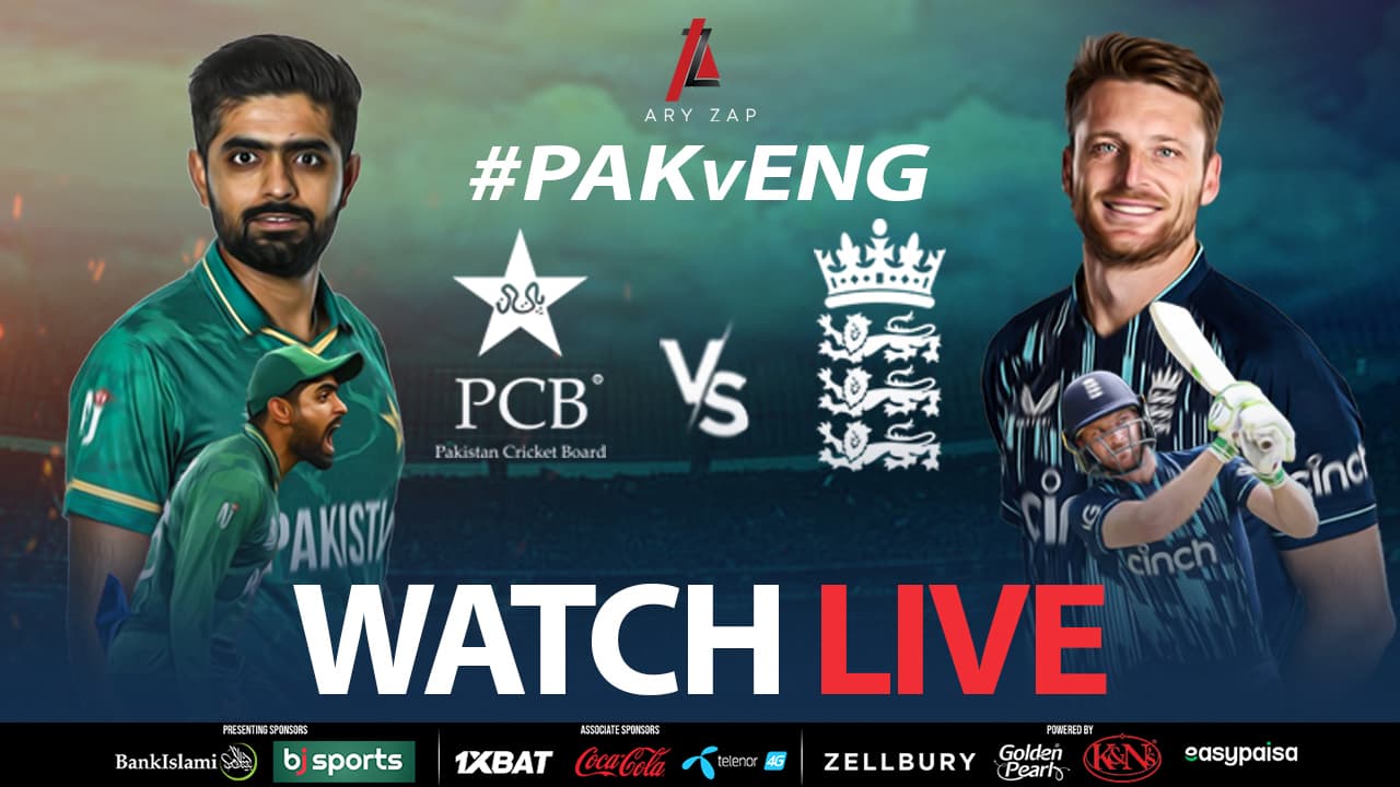 LIVE Pakistan Vs England 2022  Watch Live on ARY ZAP